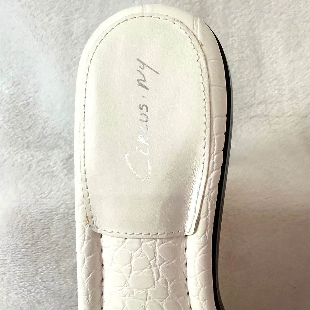 White Circus Sam Edelman Cushioned Comfy Stretchy Slip On Sandal Size 9 - Picture 7 of 16